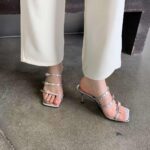 صندل پاشنه دار ساده - کد (23487) - تصویر 14